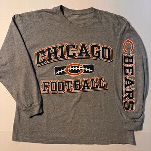 Vtg Chicago Bears Football Logo NFL Y2K 90’s Long sleeve Graphic T-shirt XL